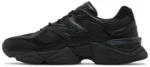 New Balance 9060 'Triple Black Leather - Image 2