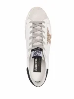 Golden Goose Superstar in white, black & glitter Star - Image 3