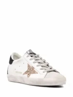 Golden Goose Superstar in white, black & glitter Star - Image 2