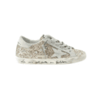 Golden Goose Women's Superstar Glitter Low Top Sneakers in gold